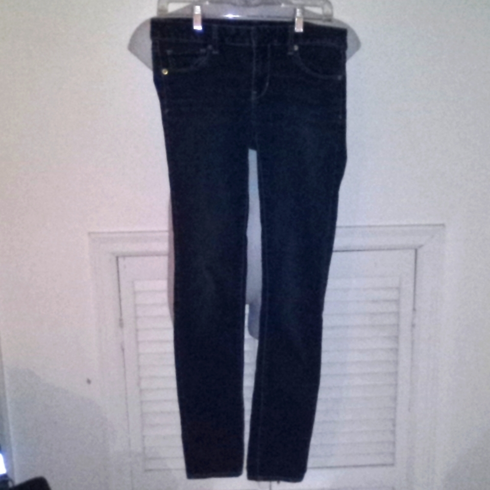 American eagle super stretch skinny blue jeans